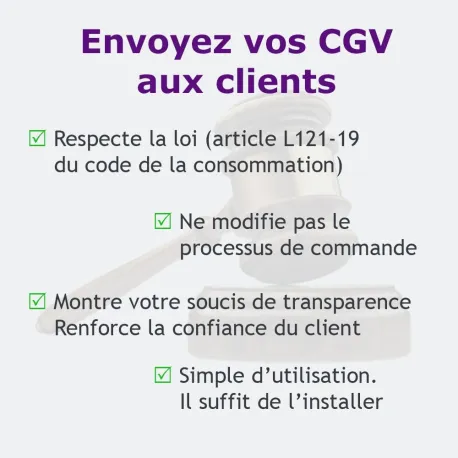 Module PrestaShop [Loi Hamon] Envoyez vos CGV aux clients