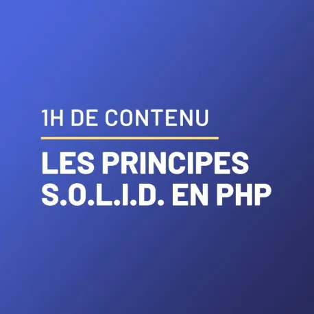 Lior Chamla, Comprendre les principes SOLID en PHP